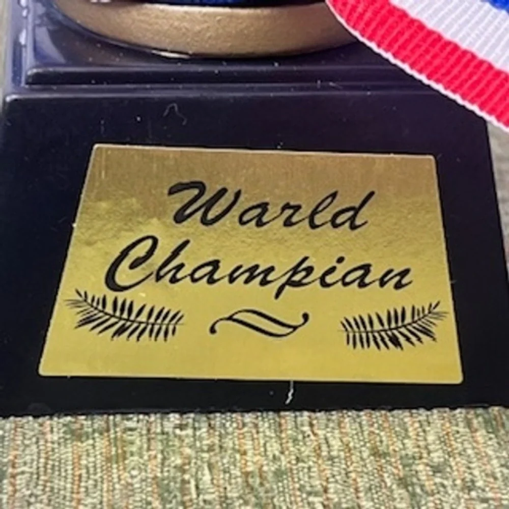 World Champion Novelty Big Dick Trophy Gold Phallic Gag Gift Party Award